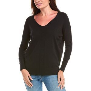 Rain + Rose Womens High-Low Sweater, Black
